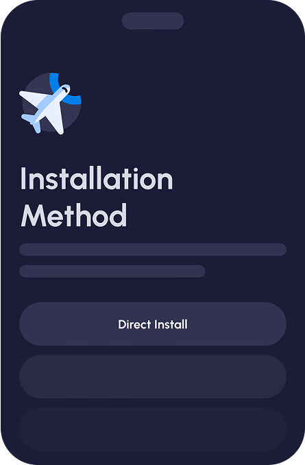 Choose Direct Install and follow the on-screen instructions.